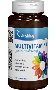 Multivitamina pentru adolescenti Vitaking - 90 comprimate imagine produs 2021 Vitaking